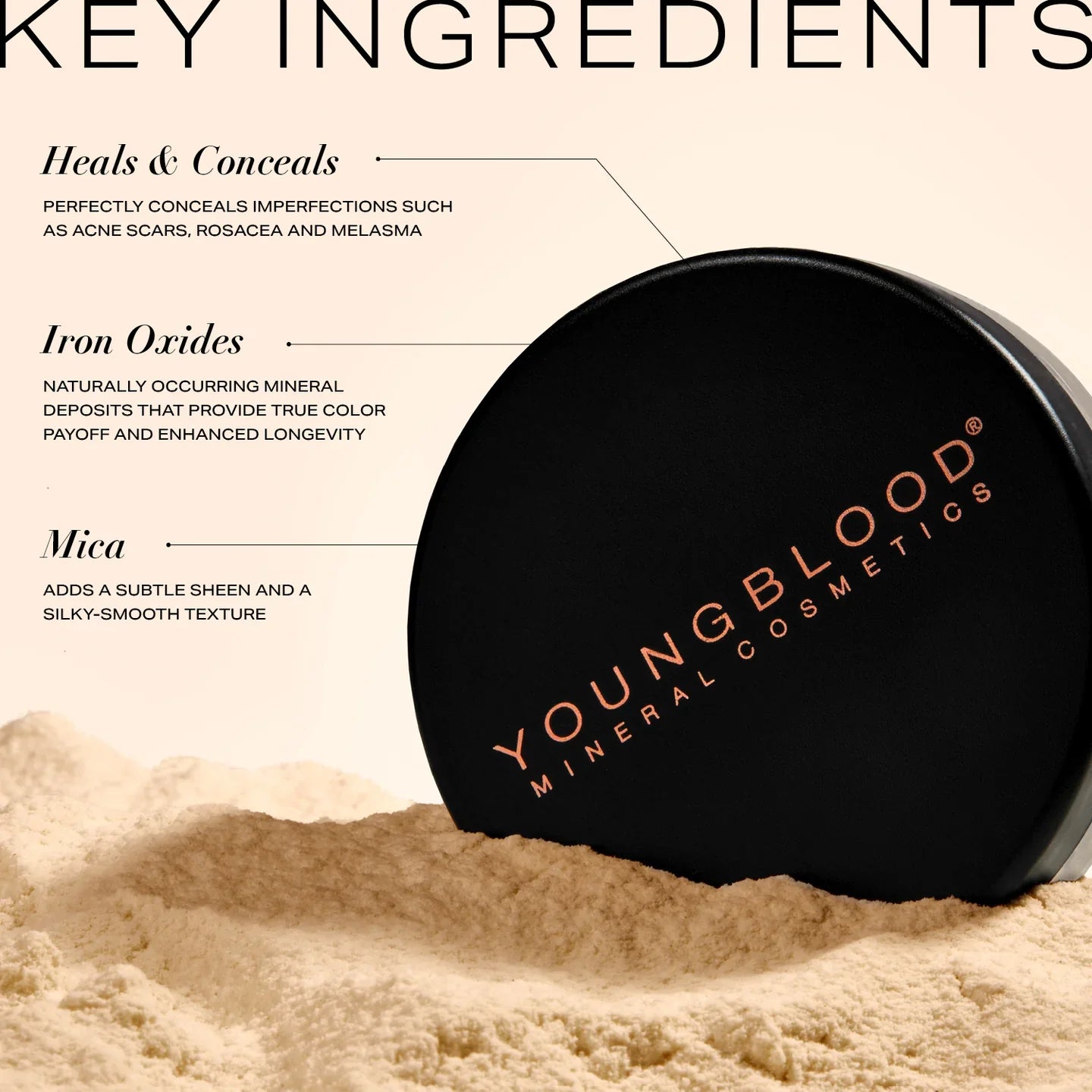 Youngblood | Natural Loose Mineral Foundation Sunglow