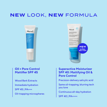 Murad | Superactive Moisturiser SPF 40: Mattifying Oil + Pore Control