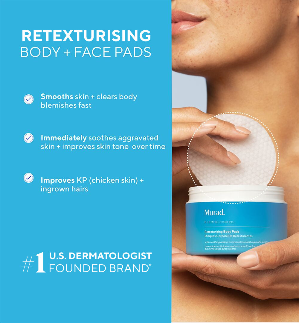 Murad | Retexturising Body + Face Pads