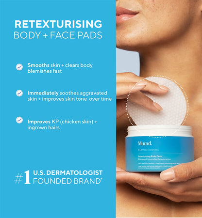 Murad | Retexturising Body + Face Pads