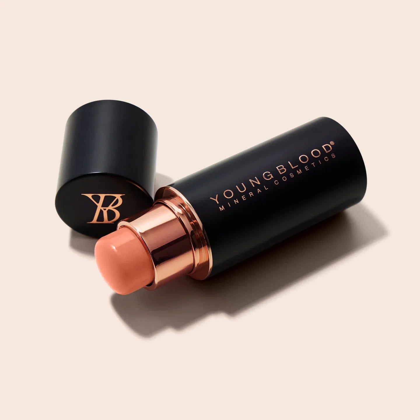 Youngblood | VividLuxe Crème Blush Stick Bellini – Muted Peach