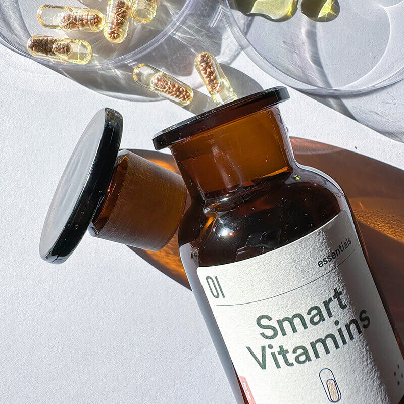 Insentials | Eco-refill pharmacy jar Smart Vitamins for her - Delizia Skincare